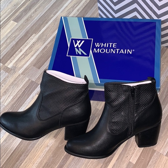 white mountain black booties